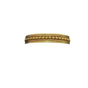 Vintage-Inspired Brass Cuff Bracelet With Intricate Detailing Open-Ended Design